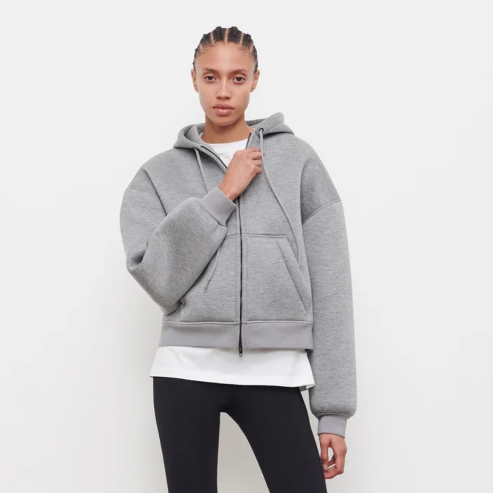 Wardrobe.nyc bonded zip hoodie